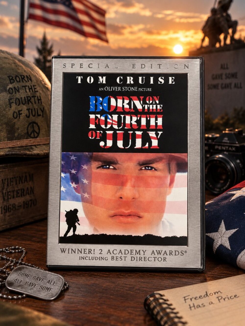 Born On The Fourth of July (DVD, Region 1) Very Good condition!